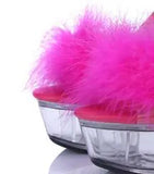 Zingj Maomao Sexy Super High Heels 15CM Thin Heel Waterproof Table Slippers Transparent Crystal Shoes Wedding Shoes Banquet High