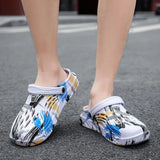 Summer Sandals Men Summer Wearing Beach Leisure Slippers Breathable Soft Bottom Men's Baotou Hole Cold