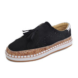 Tuk-So Single-Shoe Women 2025 New Round Head Flat-Soled Feet Hollow Casual Women's