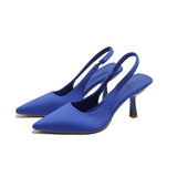 High-Heeled Sandals Baotou Behind The Empty Stumbling Stumbling New Shallow Tip Single-Shoe Fine Heel High