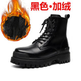Zingj Martin Boot Men's High Top British Style Vintage Platform Shoes