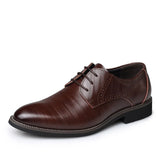 Zingj Men's Business Leather Shoes Fashion Large Size Pointed Men's Shoes Lace Fashion Shoes 47