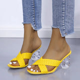 And High-Heery Slippers Women Font Cross-Woven With Women Cool Drag Women