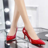 Women's High Heels Fashion Comfortable Solid Color Casual Light Office OL Ladies Large Size High