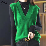 Vest Women Popular Trendy Ins All-match Korean Style Street Wear Spring New Arrival Clothing Leisure Knitting Cosy