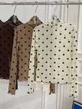 Zingj Hook Silk Restore Ancient Ways Port Storm Point Net Gauze Bottom Upper Garment Female Early Spring New Style Thin Money Perspective High Collar Inside Build T-Shirt