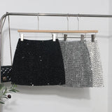Dress Skirt Girl Babes A Small Silver Shiny Light Short Skirt