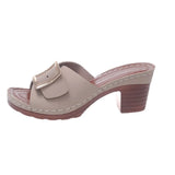 Coarse-Heeled Slippers Women's New TEUM Explosive Belt Buckle Light Sandals Women In The Summer Of