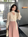 Xixi 13 Lines 2025 Spring New Korean Version Of The Relaxed Collar Shirt Women's Long Sleeve Top