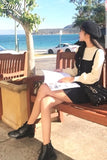 Women Warm Sweater Dress Autumn Winter Elastic Stretch Long Sleeve Elegant A-Line Knitting Dress Female Sexy Slim Knit