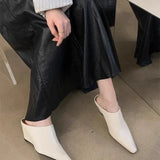 And Bao Head Half Slippers Women Wear 2025 Spring And Summer Small Square Lazy High And Muller Slippers