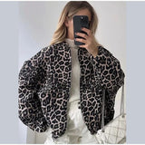 Women's Explosive Leopard Print Jacket Loose