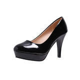 Spring And Autumn New Women's Single Shoes PU Leather Table And Fine Heel Professional OL Working Shoes Wedding