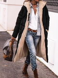 Women's Cotton Clothes Solid Color Hooded Multi-Color Optional Double-Sided Ladies Warm Thick