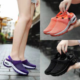 New Large-Size Mesh Women's Shoes Spring And Summer Daily Sandals One Foot And Half Drag Mother Shoes Air Cushion Women's