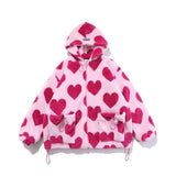 Heart Pattern Hooded