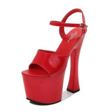 Zingj Hate Day High Nightclub Super High-Heeled Shoes Sandals Women's Work Shoes Runway Show Pole Dance Shoes Waterproof