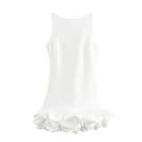 Women's Clothing Explosion Fashion White Sleeveless Short-Sleeved Long-Sleeved