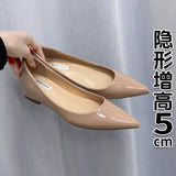 French Tips Increase 5CM Shallow Outside Wear 2025 New Temperament Pedal Fashion Single Shoe
