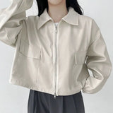 Vintage Big Pocket Oversized Zip Up JacketOutfit