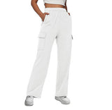 New Long Loose Trousers Leisure Sports High-Waist Trousers Show Skinny Straight Broad-Legged Trousers
