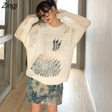 Women Loose Casual Fashionable O-Neck Knitting Solid Simple Korean Style Chic Daily Autumn Trendy Long Sleeve