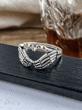 Skull Heart Pattern Ring- Outfit