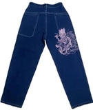 Street Fashion Retro Jeans Women Y2K New Multi-Pocket Straight Mopping Wide-Leg Pants Couple Hip-Hop Casual Loose