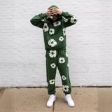 Tide Brand Foam Print Loose Sweater Y2K Hip Hop Street Suit For Men And