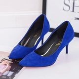 Women's High Heels Fashion Comfortable Solid Color Casual Light Office OL Ladies Large Size High