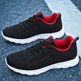 Shoes New Sports Leisure Summer Men's Breathable Comfortable Mesh Flying Running Shoes Travel Men's
