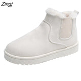Snow Boots For Women Women's Low Shoes Flat Heel Booties Ladies Winter Footwear Boots-women Luxury Designer Round