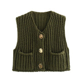 Women's Explosive Coarse Knitted Vest