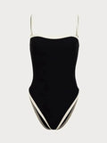 swimsuit in contrasting