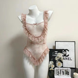 Sexy Pajamas Women 2025 New Pure Lust Style Lace Summer Thin Sling Joint Pajamas