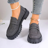 New British Wind Pedal Small Leather Shoes Women Retro Thick-Soled Lefang Shoes Casual Single