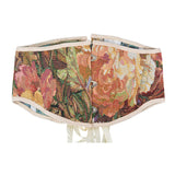 Short 3 Buckle New Oil Painting Monet Garden Belt Short Belt Outside The Fish Bone Support Strap Girded