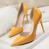 Shoes Patent Leather Heels 2022 Fashion Woman Pumps Stiletto Women Shoes Sexy Party Shoes Women High Heels 12
