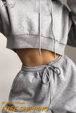 2023 Winter Fashion Outfits for Women Tracksuit Hoodies Sweatshirt and Sweatpants Casual Sports 2 Piece Set