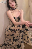 Fashion Spaghetti Strap Prom Midi Dress for Women Elegant Sleeveless Slim Female Bodycon Evening Party Vestdios