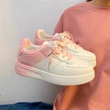 Thick-Bottomed Little White Shoes Women In The Spring Of 2025 New Women's Shoes Increase Casual Shoes Women Candy Color