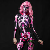 Spot 2025 Halloween Costume Dance Horror Skull Parent-Child Jumpsuit