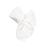 Zingj 2024 New Fashion Temperament Pure Color Asymmetric Collar Bow Decorative Splicing Design Sense Women's