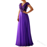Spring And Summer New Dress Wishv Neck Chiffon Splicing Evening Dress Women's