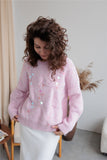 Retro Glide Hollow Soft-Gutter Sweater Knitted Women's Autumn And Winter Heavy Industry Design Niche Lazy Loose