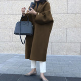 Women's Clothing 2025 Autumn And Winter New Coat Temperament Commuter Solid Color Korean Version Of The Loose