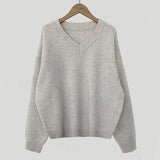 V-Neck Pullover Dark Academia SweaterOutfit
