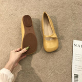 Head Evening Wind Literary Soft-Soled Single Shoes Women 2025 New Fairy Vintage Bow Bean Bean Shoes Women's Single