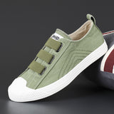 The Autumn Of 2025, The New Men's Shoes Flat-Soled Permeable Board Shoes Korean Version Of The Trend Tied With Canvas Shoes Round-Headed Casual
