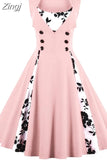 S-5XL Women Robe Pin Up Dress Retro 2023 Vintage 50s Rockabilly Dot Swing Summer female Dresses Elegant Tunic